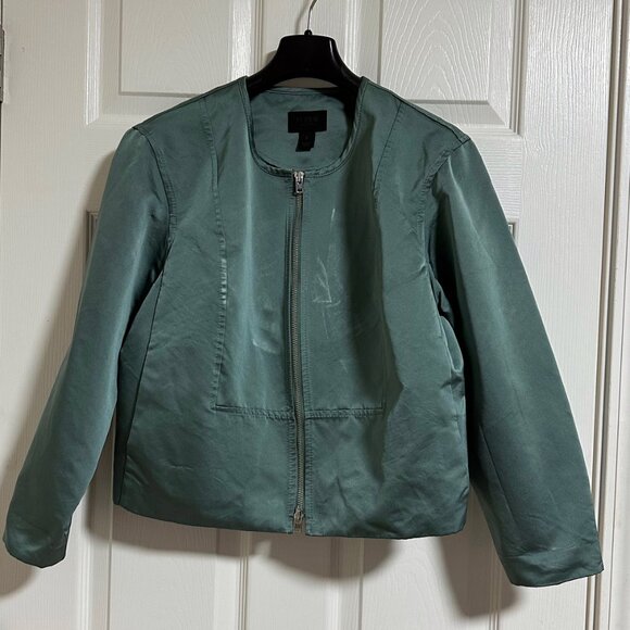 J. Crew Jackets & Blazers - J Crew Collection satin jacket, new!